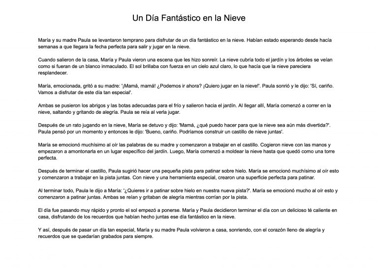 Un Día Fantástico en la Nieve1