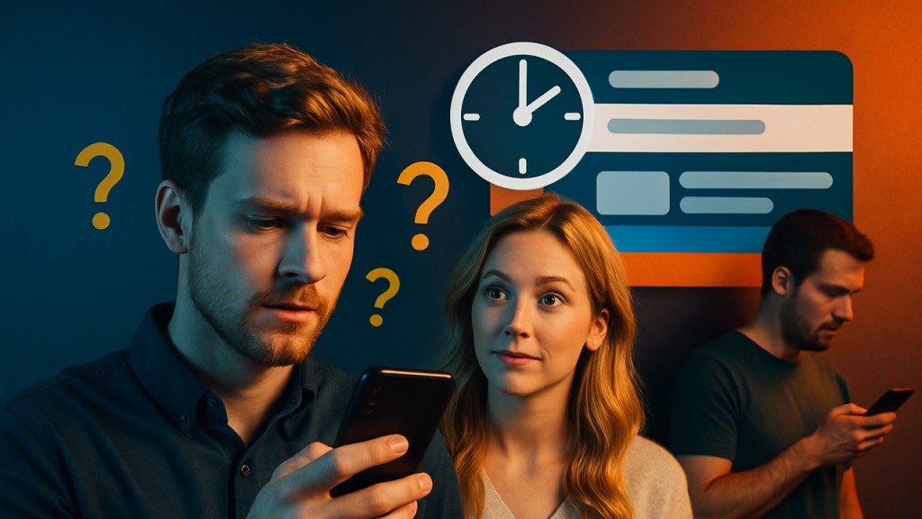 "La Muerte del Feed Cronológico: ¿Ganamos o Perdimos?" Debate sobre cuando las RRSS dejaron de mostrar contenido por orden de publicación. Videos de relojes, timelines, personas scrolleando, confusión vs descubrimiento.