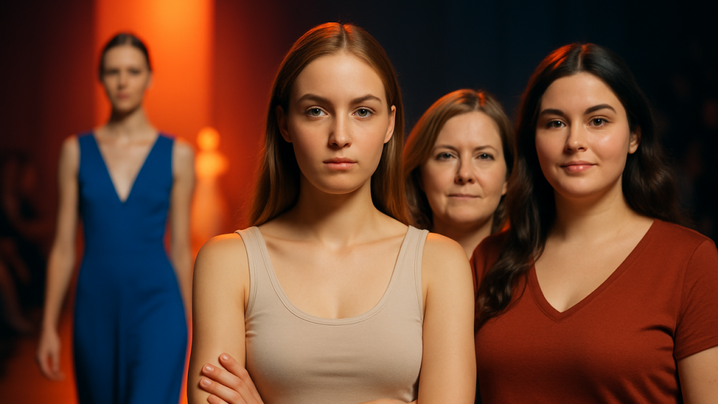 “La Mentira del ‘Cuerpo Perfecto’: Cómo la Industria de la Moda Nos Hizo Dudar de Nosotros Mismos (Y Cómo Está Cambiando)” Un artículo revelador que desmonta el mito del “cuerpo ideal” creado por décadas de marketing y estándares irreales. Explica cómo, desde los años 90, las pasarelas, revistas y campañas publicitarias impusieron un único tipo de cuerpo como sinónimo de belleza, dejando fuera al 80% de las mujeres reales. El texto analiza cómo esta presión estética generó inseguridad, dietas extremas y una relación dañina con la ropa y con uno mismo. Pero también muestra la revolución actual: diseñadores, influencers y marcas que están rompiendo el molde, creando moda inclusiva y celebrando la diversidad corporal como un valor, no una excepción. Incluye referencias a estudios que demuestran que sentirse representado mejora la autoestima y la conexión social, y cómo las nuevas generaciones están normalizando que la elegancia, la sensualidad y la confianza no dependen de una talla, sino de la actitud. Termina con un mensaje positivo y transformador: “El cuerpo perfecto no existe. Pero la versión más auténtica de ti sí, y se viste con libertad.”