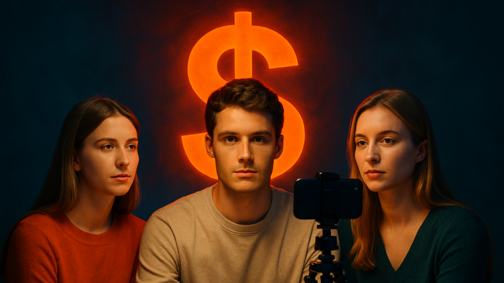 "El Secreto Oscuro de Los 'Influencers': Cuánto Ganan Realmente (Y Cómo Lo Consiguen)" Revelación sin filtros de la economía real detrás del influencer marketing. Explica la diferencia brutal entre mega-influencers (millones por post), macro-influencers (miles), micro-influencers (cientos), y nano-influencers (productos gratis). Detalla todas las fuentes de ingresos: posts patrocinados, affiliate marketing, productos propios, OnlyFans, Patreon, venta de cursos "cómo ser influencer". Incluye la verdad incómoda: el 99% gana menos del salario mínimo, la mayoría compra seguidores falsos para aparentar, muchos mienten sobre partnerships, y el "estilo de vida glamuroso" suele ser puro teatro. Analiza qué marcas realmente pagan bien, qué nichos son más rentables (finanzas, crypto, fitness superan a moda), y por qué ser influencer es más difícil que un trabajo tradicional.