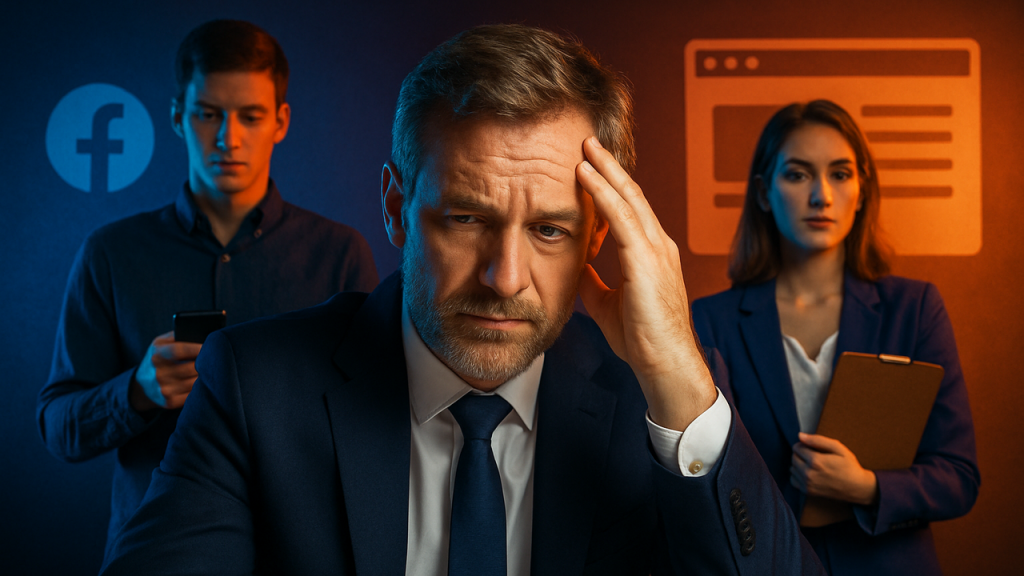 "De la Invisibilidad a la Autoridad: Por Qué Delegar Tu Presencia Digital es la Inversión Más Rentable en 2026", centrado en los servicios de PresenciaRedesSociales.com. Empieza analizando el problema del "Empresario Orquesta": explica la fatiga de decisión y el coste de oportunidad que sufren los dueños de negocios al intentar gestionar sus propias redes y webs de forma amateur (diseños inconsistentes, publicaciones esporádicas). Introduce el concepto psicológico de la "Prueba Social" (Social Proof) y el "Efecto de Mera Exposición": cómo un cliente decide en menos de 7 segundos si confía en una marca basándose únicamente en su aspecto visual y frecuencia de publicación. Presenta la solución que ofrece PresenciaRedesSociales.com no como un gasto, sino como una herramienta de apalancamiento. Detalla las ventajas técnicas de sus servicios: diseño web optimizado para la retención (UX/UI), gestión de redes que crea comunidad real y no solo "likes" vacíos, y la coherencia de marca omnicanal. Incluye datos de mercado: el porcentaje de consumidores que no compran a empresas sin web actualizada o redes activas, y cómo el algoritmo penaliza la inconstancia. Contrasta el coste de contratar un equipo interno de marketing versus la eficiencia de externalizarlo con este servicio. Cierra con una visión de futuro: en un mundo saturado de IA, la "humanización estratégica" que aporta una agencia profesional es lo que diferencia a un negocio real de un bot. Termina con una llamada a la acción elegante invitando a visitar PresenciaRedesSociales.com para transformar su identidad digital de un "gasto de tiempo" a un "activo generador de clientes".