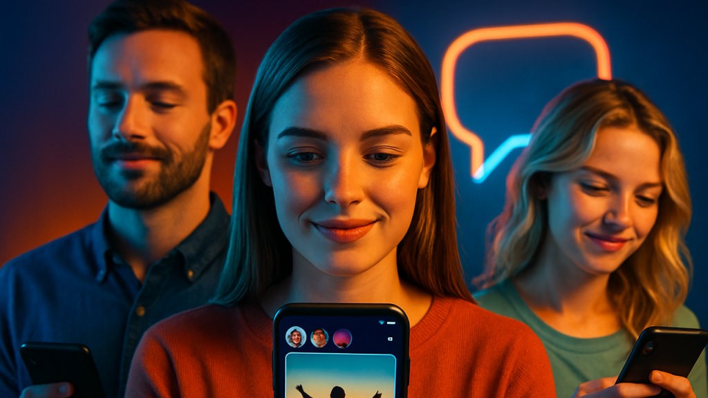 El Poder de Las Stories: Cómo 24 Horas de Contenido Cambiaron La Forma de Comunicarnos" Explica el fenómeno revolucionario de las Stories (Instagram, Facebook, WhatsApp) y por qué conectan tanto: contenido efímero elimina presión de perfección, permite ser auténtico y espontáneo. Detalla la psicología positiva: compartir momentos sin preocuparte por el feed permanente, interacción más genuina con encuestas y preguntas, sensación de "estar ahí" en tiempo real. Incluye usos creativos: negocios mostrando detrás de cámaras humanizando marca, amigos manteniendo contacto diario sin saturar feeds, eventos en vivo compartidos instantáneamente. Las Stories democratizaron la espontaneidad y permitieron que redes sociales volvieran a ser más "sociales" y menos curadas.