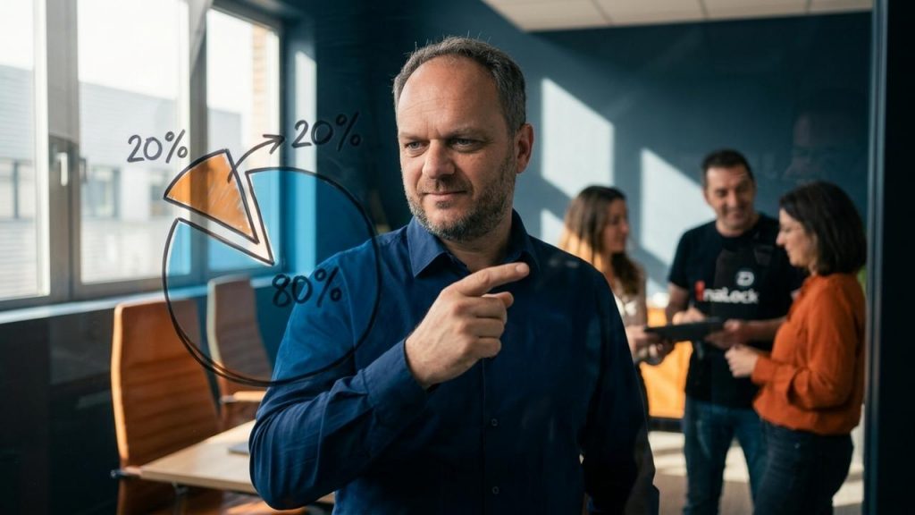 La regla del 80/20 en tu vida personal: Menos esfuerzo, más impacto,"El Principio de Pareto dicta que el 20% de tus acciones genera el 80% de tus resultados positivos. Identifica cuáles son esas pocas actividades, personas o hábitos que realmente te aportan felicidad y vuelca tu energía allí."