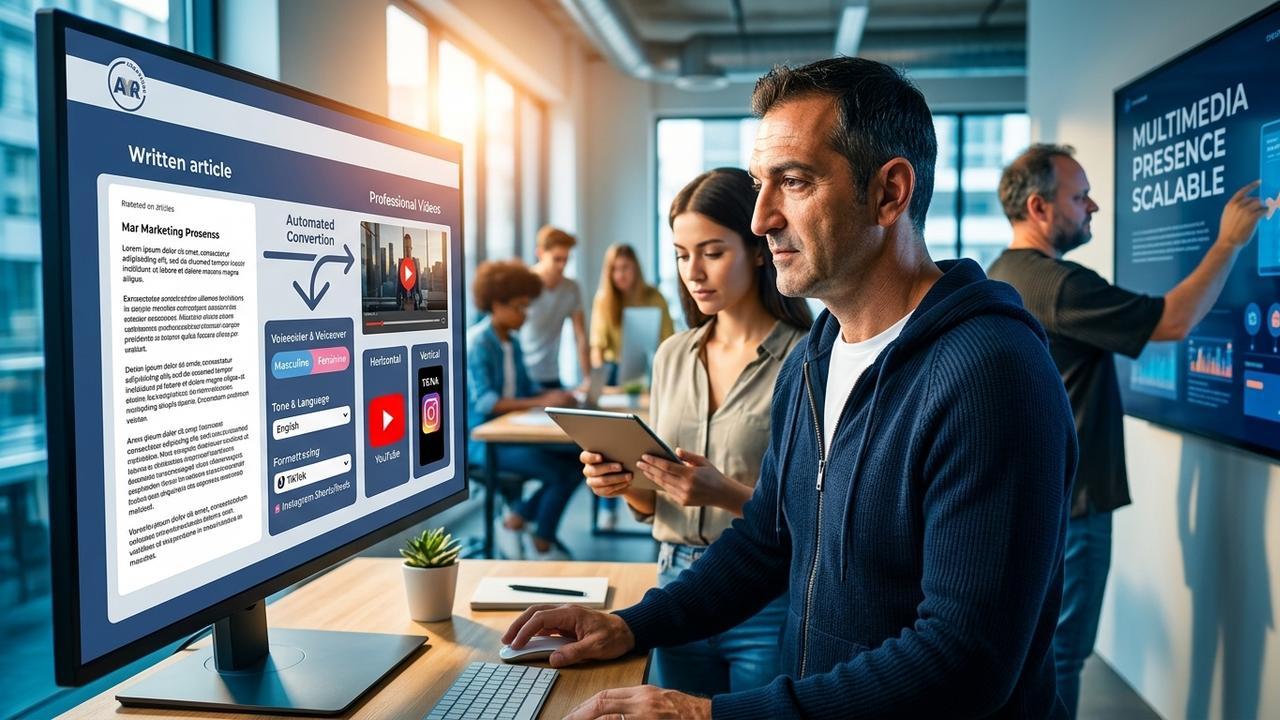 Cómo transformar artículos en vídeos profesionales y escalar tu presencia en redes sociales